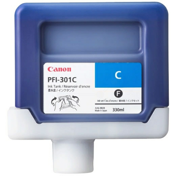 1487B001 // PFI301C / cyan / original CANON Tintenpatrone cyan / 1487B001 / 330.00 ml
