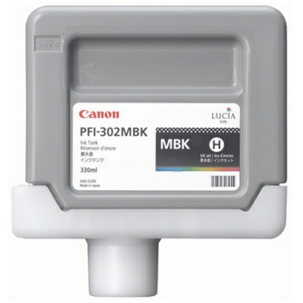 2215B001 // PFI302MBK / schwarz / original CANON Tintenpatrone schwarz matt / 2215B001 / 330.00 ml
