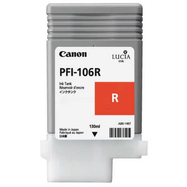 6627B001 // PFI106R / original CANON Tintenpatrone rot / 6627B001 / 130.00 ml