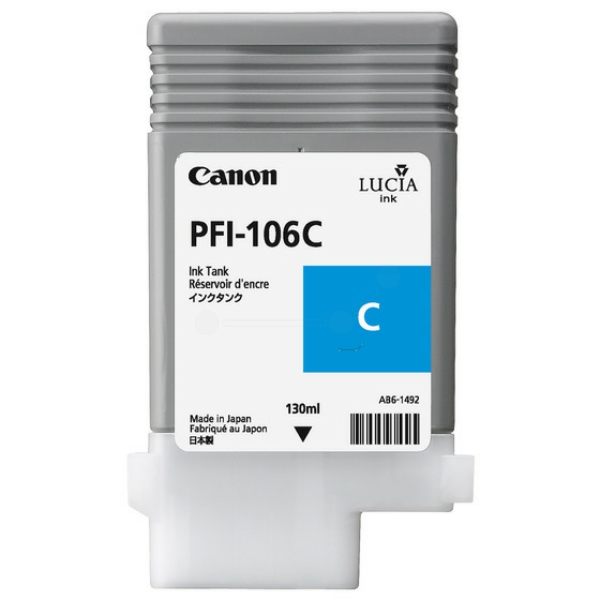 6622B001 // PFI106C / cyan / original CANON Tintenpatrone cyan / 6622B001 / 130.00 ml
