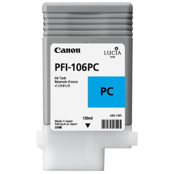 6625B001 // PFI106PC / cyan / original CANON Tintenpatrone cyan hell / 6625B001 / 130.00 ml