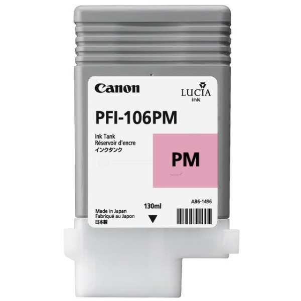6626B001 // PFI106PM / magenta / original CANON Tintenpatrone magenta hell / 6626B001 / 130.00 ml