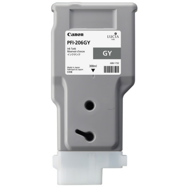 5312B001 // PFI206GY / original CANON Tintenpatrone grau / 5312B001 / 300.00 ml