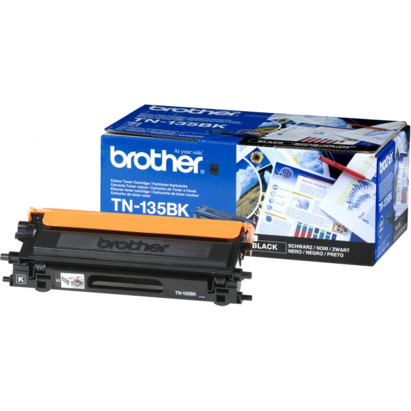 TN135BK / schwarz / original BROTHER Toner schwarz / TN135BK / 5000 S.