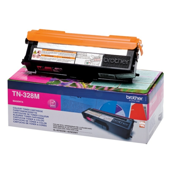 TN328M / magenta / original BROTHER Toner magenta / TN328M / 6000 S.