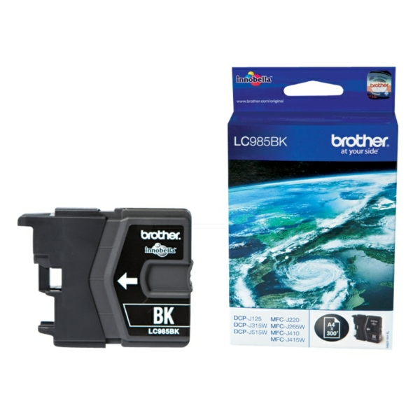 LC985BK / schwarz / original BROTHER Tintenpatrone schwarz / LC985BK / 300 S. / 9.00 ml