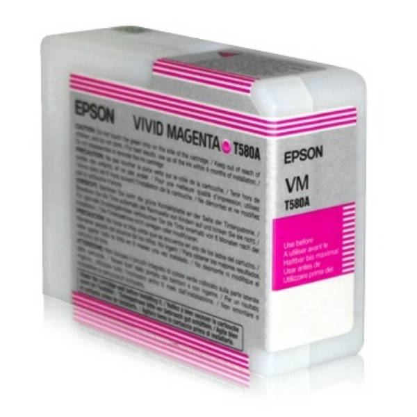 C13T580A00 // T580A / magenta / original EPSON Tintenpatrone magenta / C13T580A00 / 80.00 ml