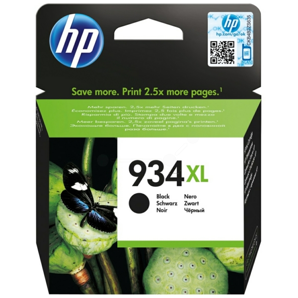 C2P23AE301 // 934XL / schwarz / original HP Tintenpatrone schwarz / C2P23AE301 / 1000 S. / 25.50 ml
