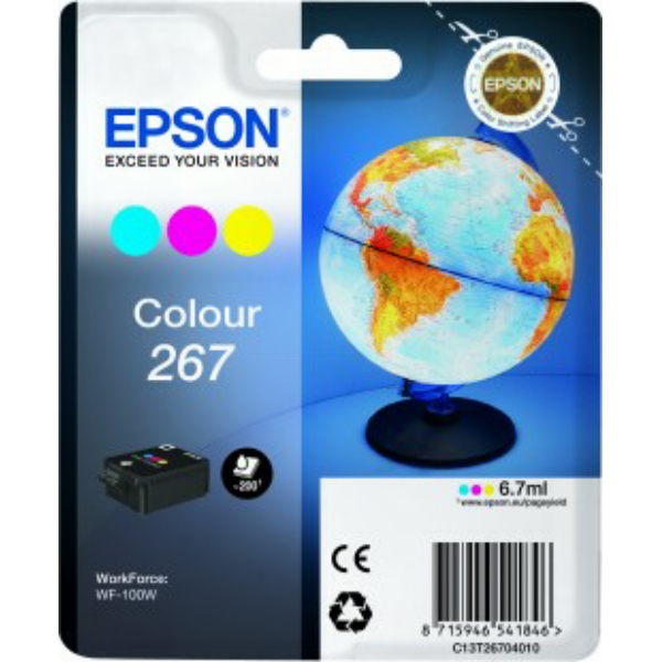 C13T26704010 // 267 / original EPSON Tintenpatrone color / C13T26704010 / 200 S. / 6.70 ml