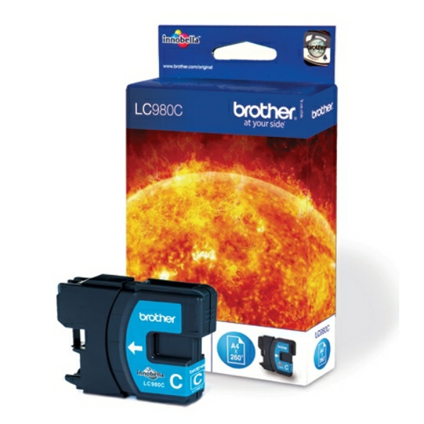 LC980C / cyan / original BROTHER Tintenpatrone cyan / LC980C / 260 S. / 5.50 ml