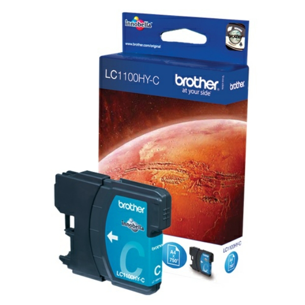 LC1100HYC / cyan / original BROTHER Tintenpatrone cyan / LC1100HYC / 750 S. / 10.10 ml