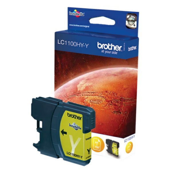 LC1100HYY / gelb / original BROTHER Tintenpatrone gelb / LC1100HYY / 750 S. / 10.10 ml