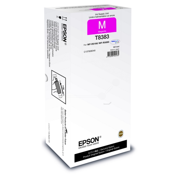C13T838340 // T8383 / magenta / original EPSON Tintenpatrone magenta / C13T838340 / 20000 S. / 167.40 ml