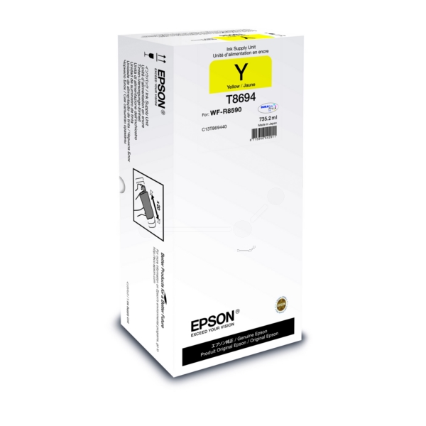 C13T869440 // T8694 / original EPSON Tintenpatrone gelb / C13T869440 / 75000 S. / 735.20 ml