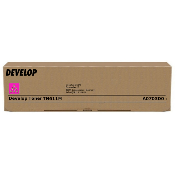 A0703D0 // TN611M / magenta / original DEVELOP Toner magenta / A0703D0 / 27000 S.