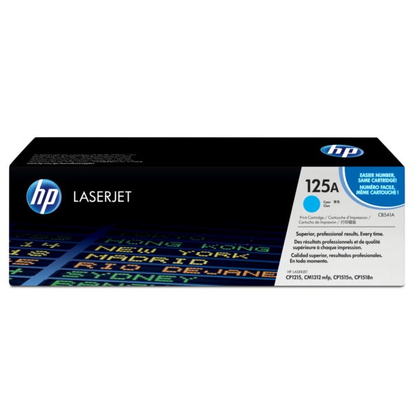CB541A // 125A / cyan / original HP Toner cyan / CB541A / 1400 S.