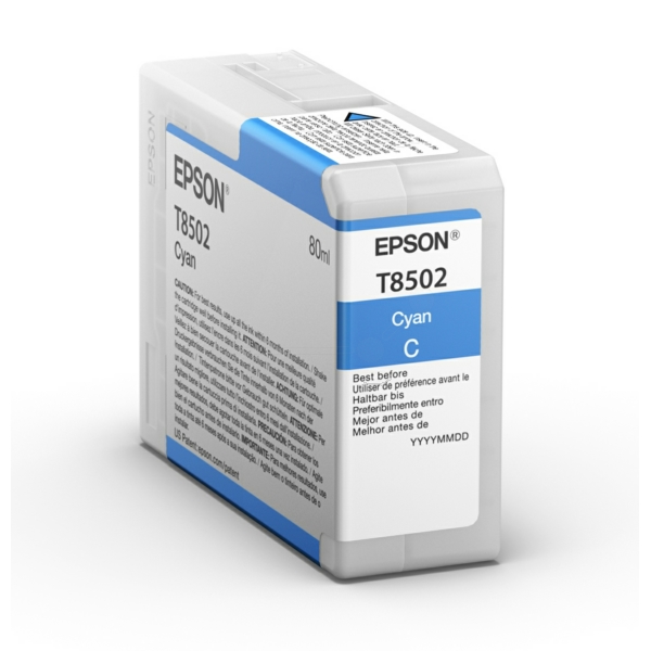 C13T850200 // T8502 / cyan / original EPSON Tintenpatrone cyan / C13T850200 / 80.00 ml