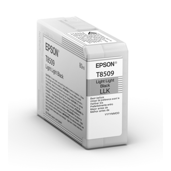 C13T850900 // T8509 / schwarz / original EPSON Tintenpatrone schwarz hell hell / C13T850900 / 80.00 ml