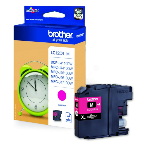 LC125XLM / magenta / original BROTHER Tintenpatrone magenta / LC125XLM / 1200 S. / 11.00 ml