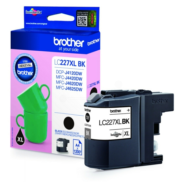 LC227XLBK / original BROTHER Tintenpatrone schwarz / LC227XLBK / 1200 S. / 25.00 ml