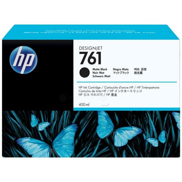 CM991A // 761 / schwarz / original HP Tintenpatrone schwarz matt / CM991A / 400.00 ml