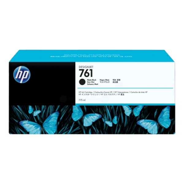 CM997A // 761 / schwarz / original HP Tintenpatrone schwarz matt / CM997A / 775.00 ml