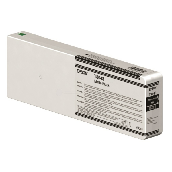 C13T804800 // T8048 / schwarz / original EPSON Tintenpatrone schwarz matt / C13T804800 / 700.00 ml
