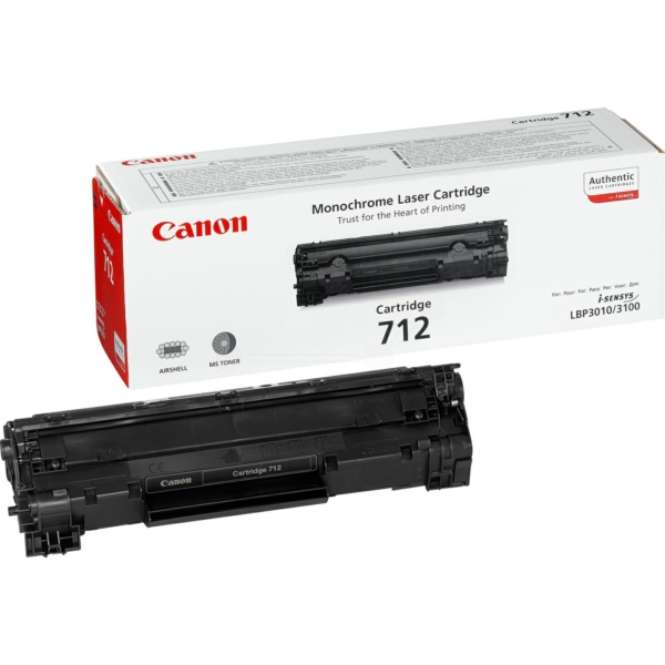 1870B002 // 712 / schwarz / original CANON Toner schwarz / 1870B002 / 1500 S.