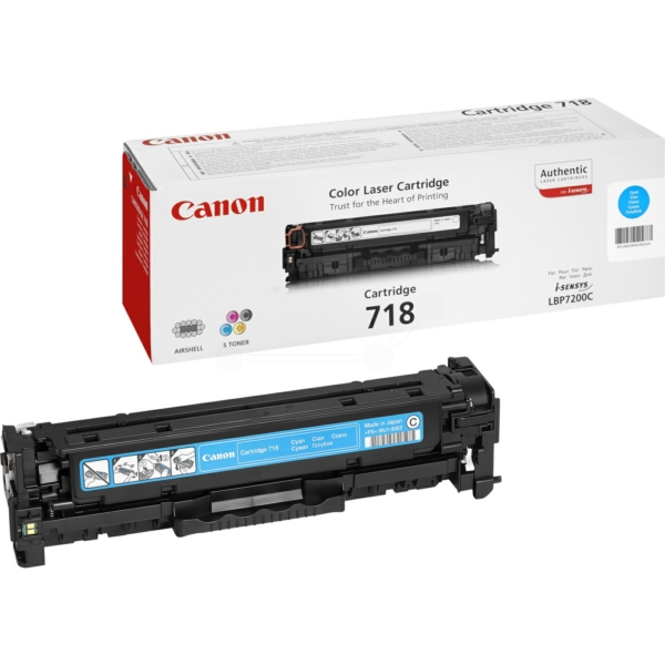 2661B002 // 718C / cyan / original CANON Toner cyan / 2661B002 / 2900 S.
