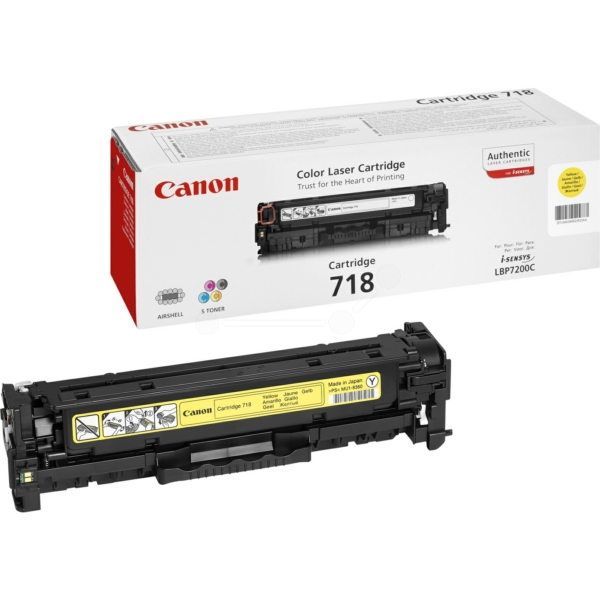 2659B002 // 718Y / gelb / original CANON Toner gelb / 2659B002 / 2900 S.