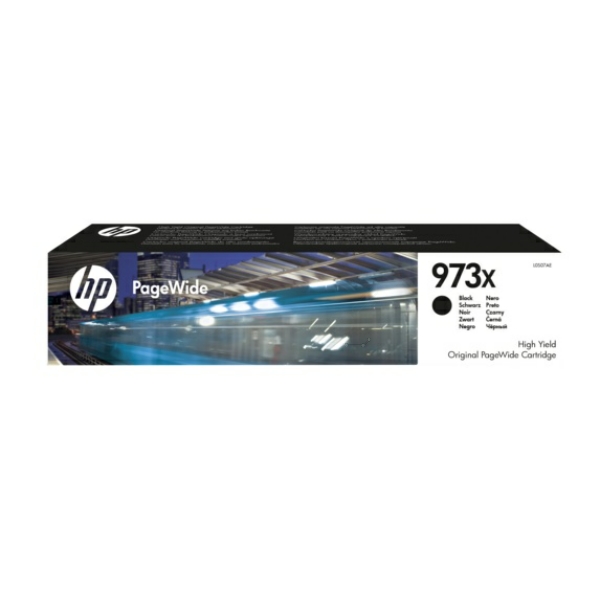 L0S07AE // 973X / schwarz / original HP Tintenpatrone schwarz / L0S07AE / 10000 S. / 182.50 ml