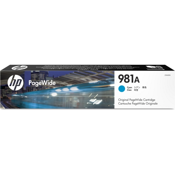 J3M68A // 981A / cyan / original HP Tintenpatrone cyan / J3M68A / 6000 S. / 70.00 ml