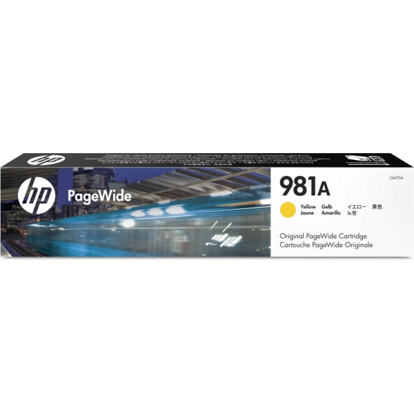 J3M70A // 981A / gelb / original HP Tintenpatrone gelb / J3M70A / 6000 S. / 68.50 ml