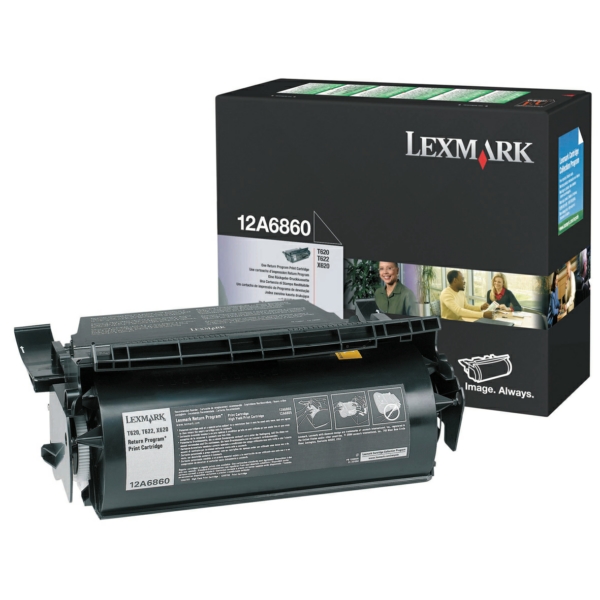 12A6860 / schwarz / original LEXMARK Toner schwarz / 12A6860 / 10000 S.