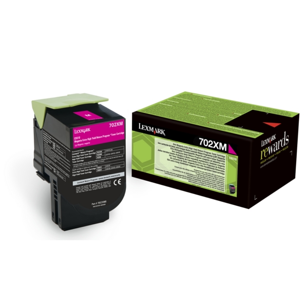 70C2XM0 // 702XM / magenta / original LEXMARK Toner magenta / 70C2XM0 / 4000 S.