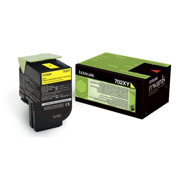 70C2XY0 // 702XY / gelb / original LEXMARK Toner gelb / 70C2XY0 / 4000 S.