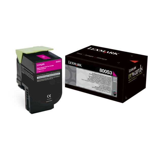 80C0S30 // 800S3 / magenta / original LEXMARK Toner magenta / 80C0S30 / 2000 S.