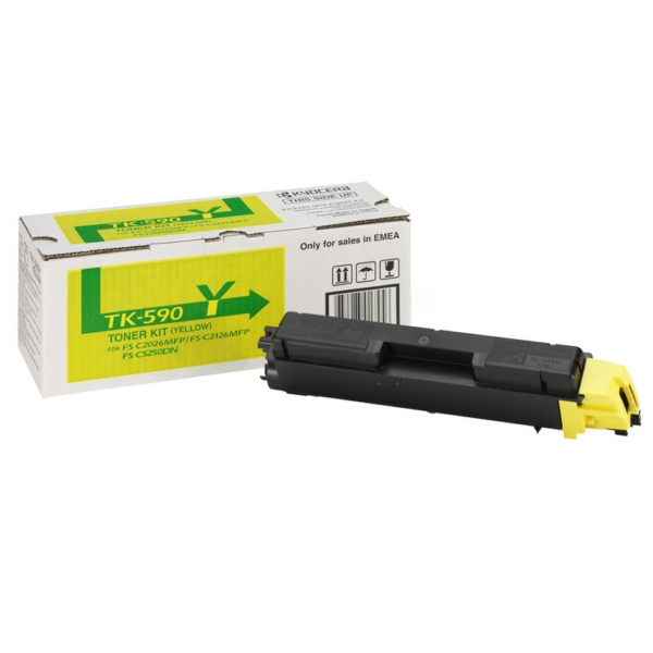 1T02KVANL0 // TK590Y / gelb / original KYOCERA Toner gelb / 1T02KVANL0 / 5000 S.