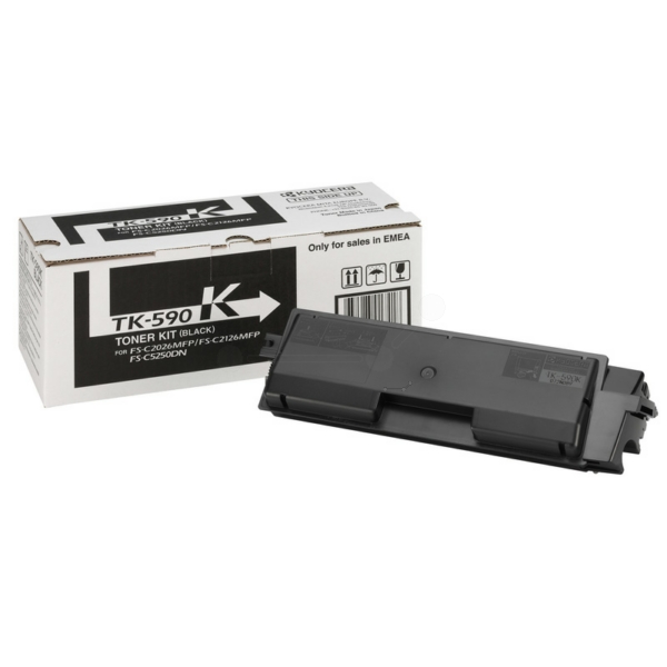 1T02KV0NL0 // TK590K / schwarz / original KYOCERA Toner schwarz / 1T02KV0NL0 / 7000 S.
