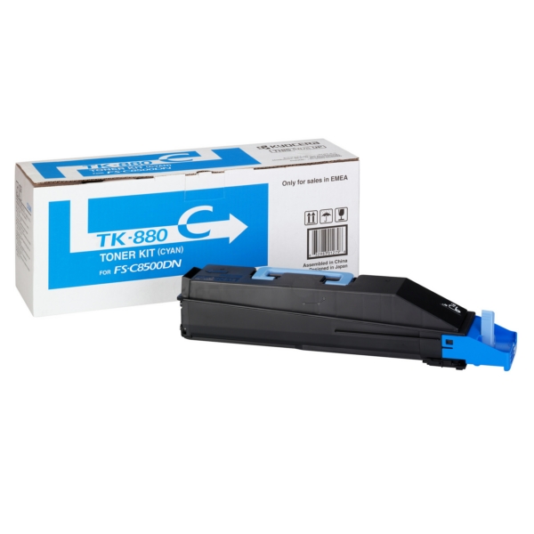 1T02KACNL0 // TK880C / cyan / original KYOCERA Toner cyan / 1T02KACNL0 / 18000 S.