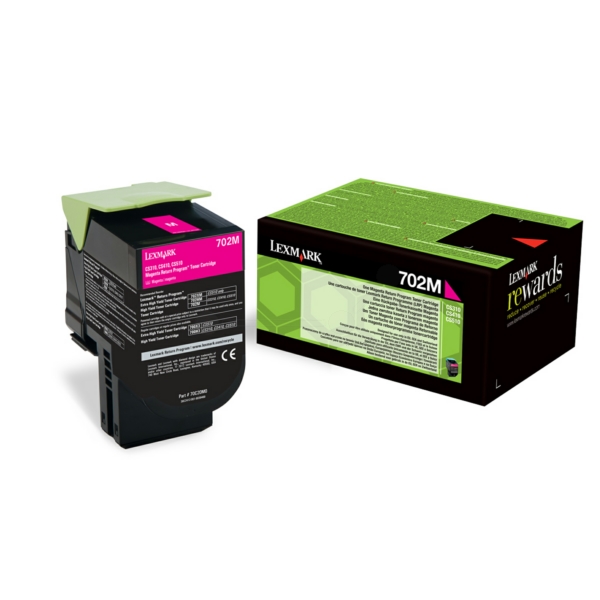 70C20M0 // 702M / magenta / original LEXMARK Toner magenta / 70C20M0 / 1000 S.