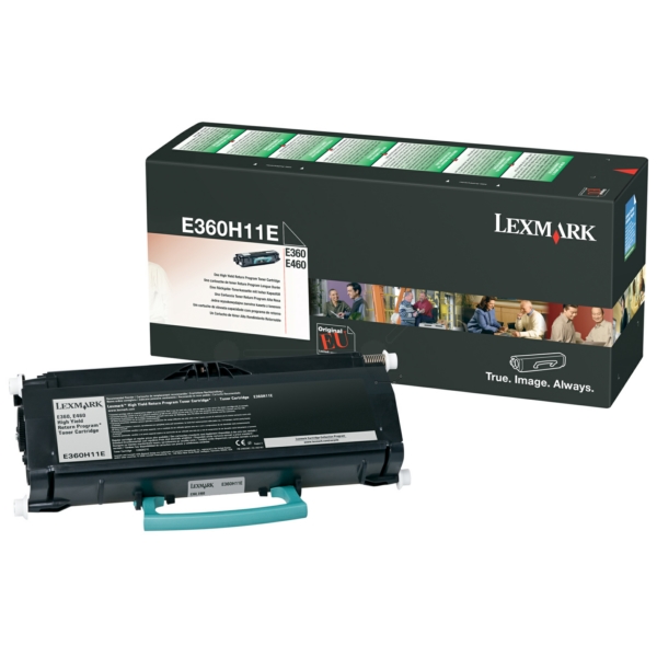 E360H11E / schwarz / original LEXMARK Toner schwarz / E360H11E / 9000 S.