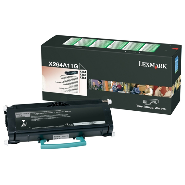 X264A11G / schwarz / original LEXMARK Toner schwarz / X264A11G / 3500 S.