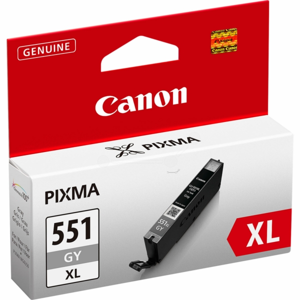 6447B001 // CLI551GYXL / original CANON Tintenpatrone grau / 6447B001 / 3350 S. / 11.00 ml