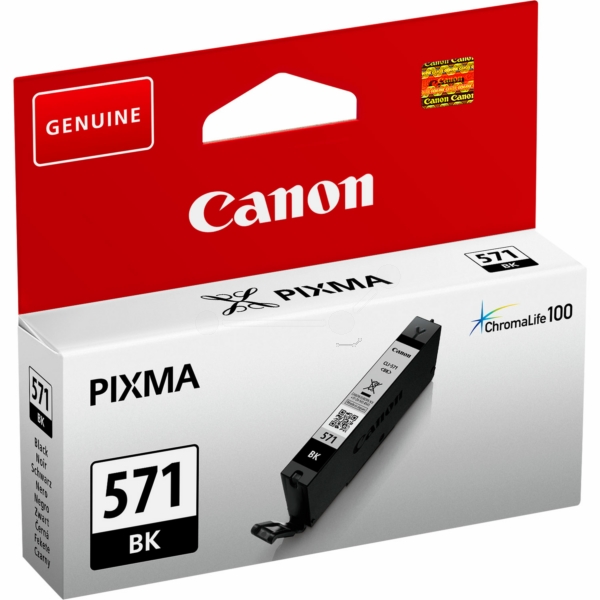 0385C001 // CLI571BK / schwarz / original CANON Tintenpatrone schwarz / 0385C001 / 1105 S. / 6.50 ml