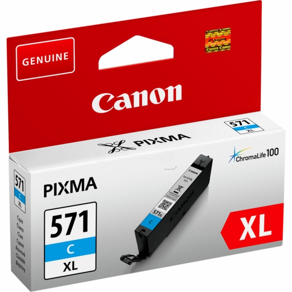 0332C001 // CLI571CXL / cyan / original CANON Tintenpatrone cyan / 0332C001 / 680 S. / 11.00 ml