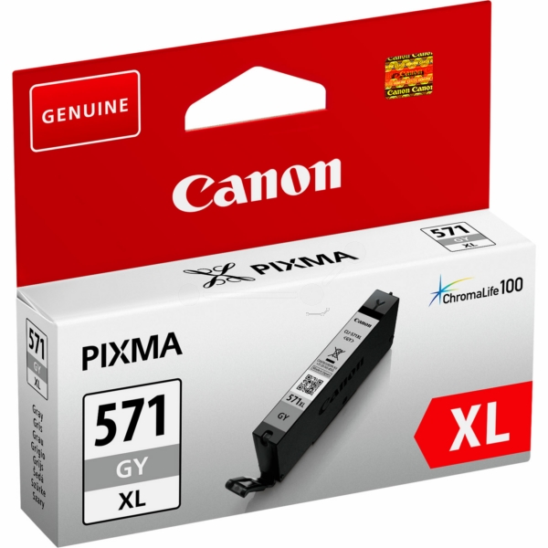 0335C001 // CLI571GYXL / original CANON Tintenpatrone grau / 0335C001 / 3350 S. / 11.00 ml