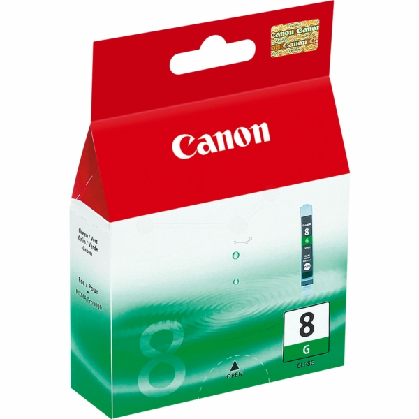 0627B001 // CLI8G / original CANON Tintenpatrone grün / 0627B001 / 5845 S. / 13.00 ml