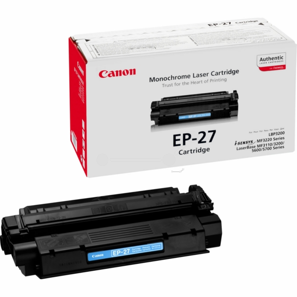 8489A002 // EP27 / schwarz / original CANON Toner schwarz / 8489A002 / 2500 S.