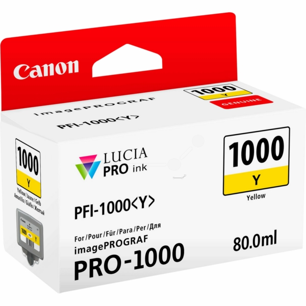 0549C001 // PFI1000Y / gelb / original CANON Tintenpatrone gelb / 0549C001 / 3365 S. / 80.00 ml